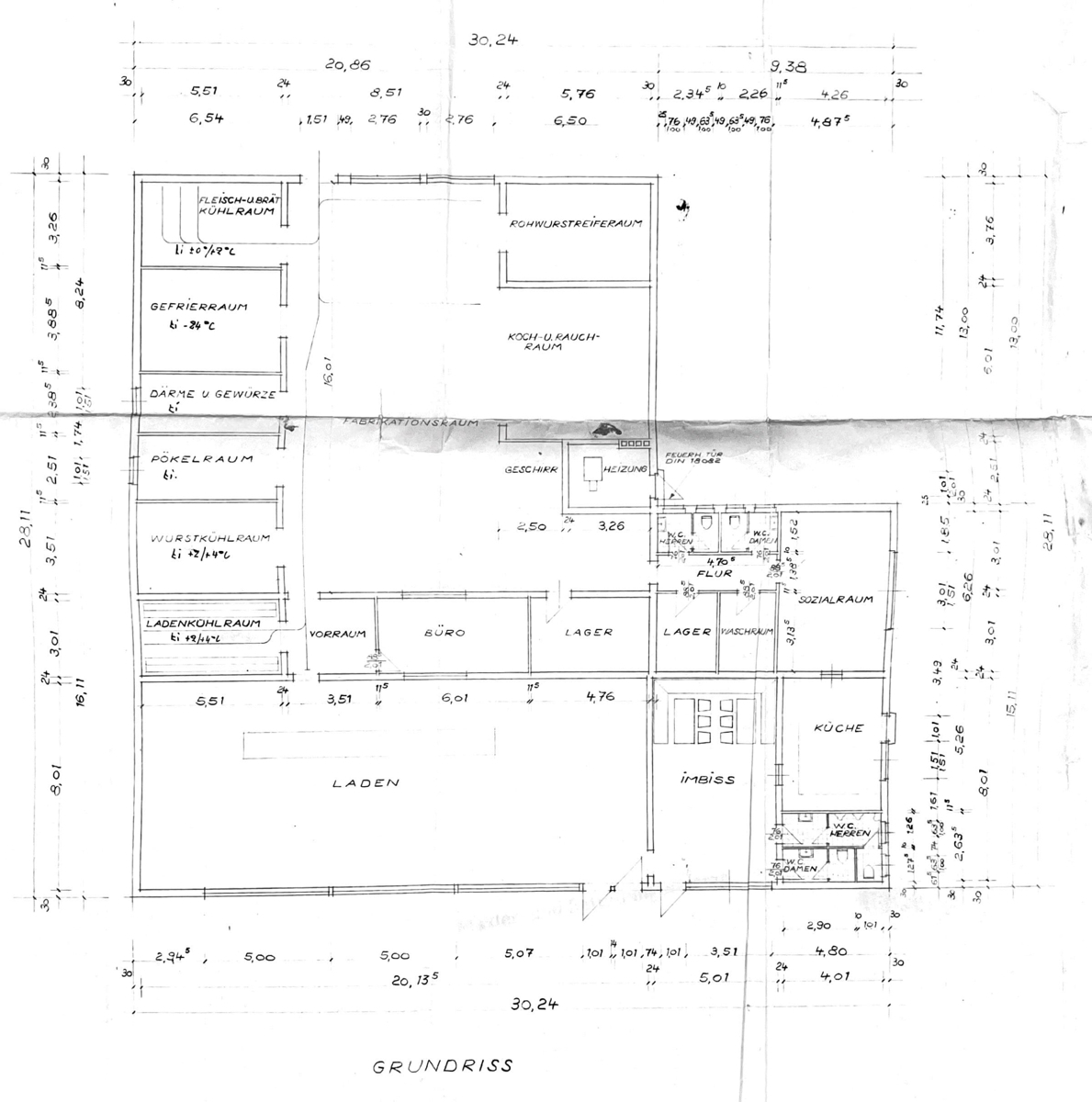 Originalgrundriss Landstraße 127a, Reichensachsen