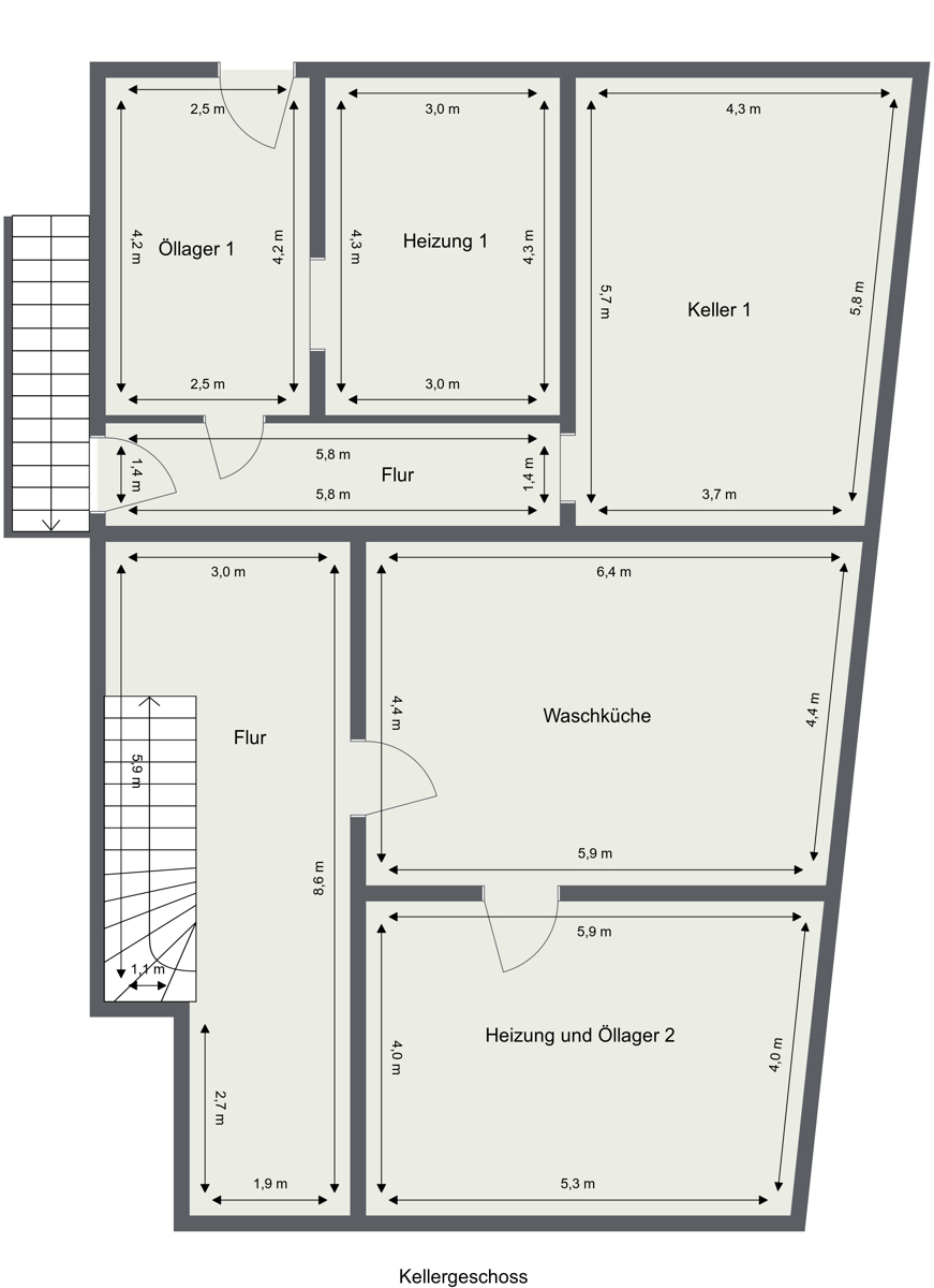 Grundriss - Kellergeschoss