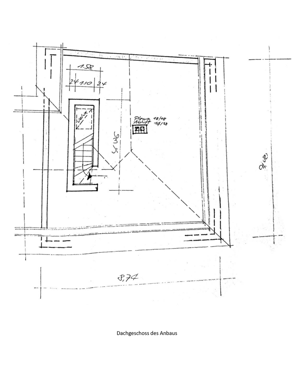 Grundriss - Anbau - Dachgeschoss