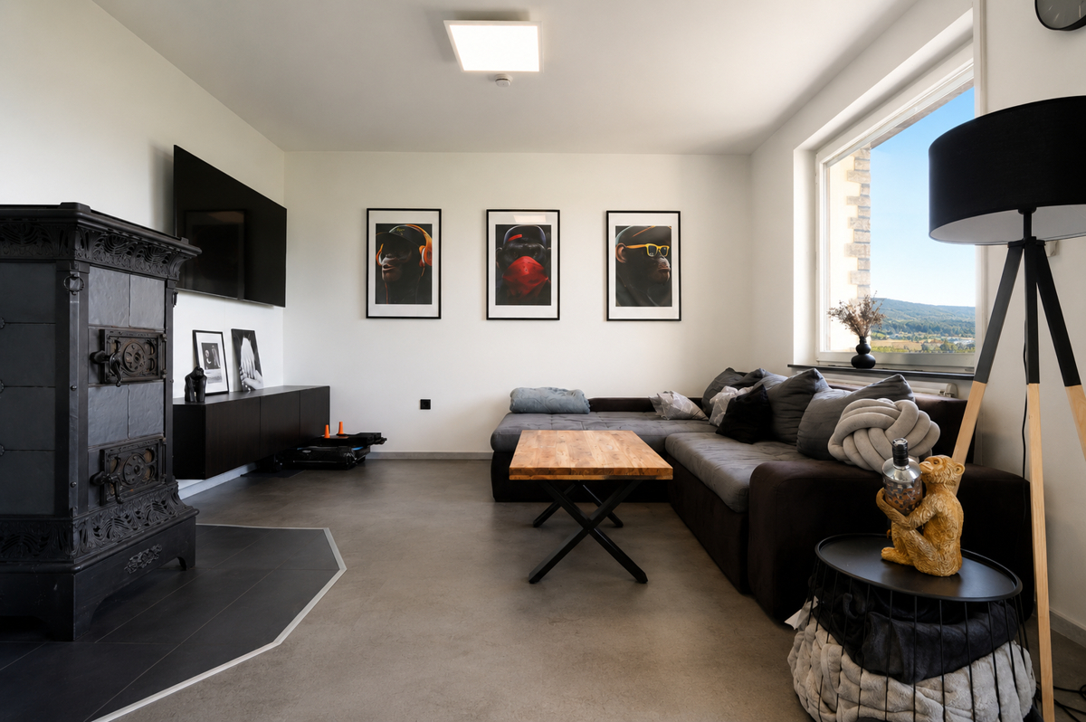 OG offenes Wohnzimmer mit Esszimmer und Küche (3)