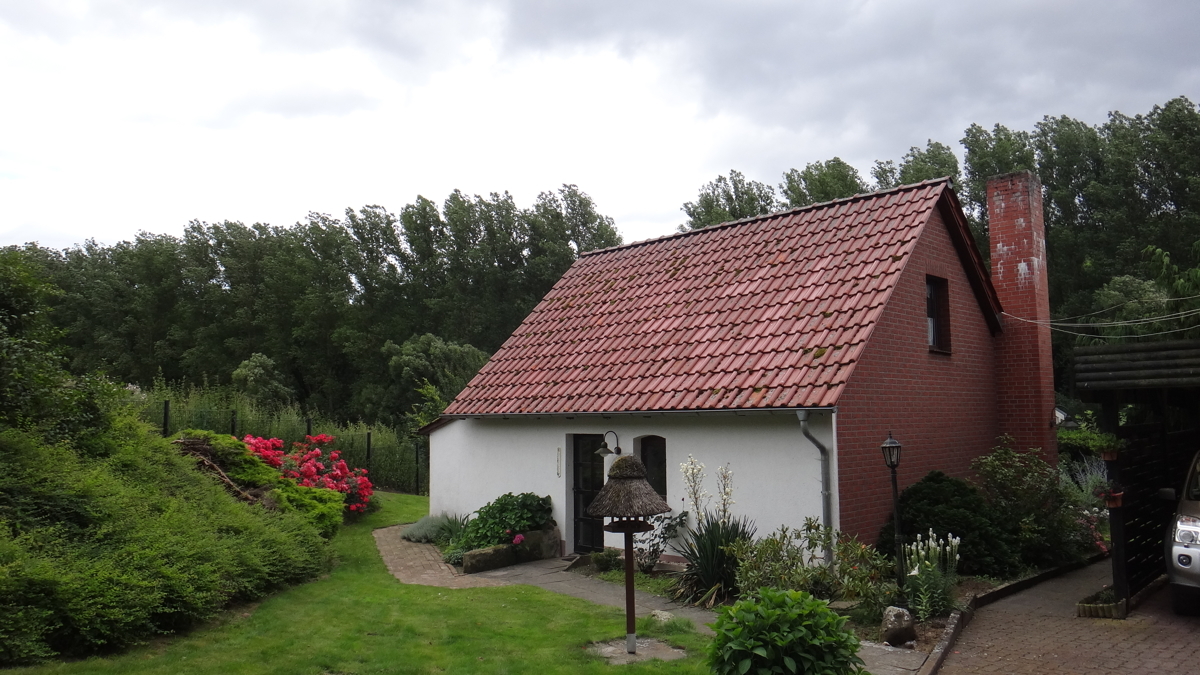 A Nordseite des Gartenhauses