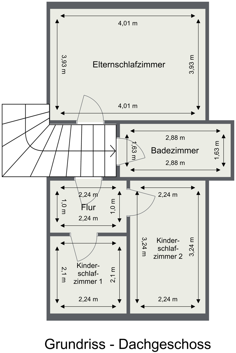 Grundriss Dachgeschoss