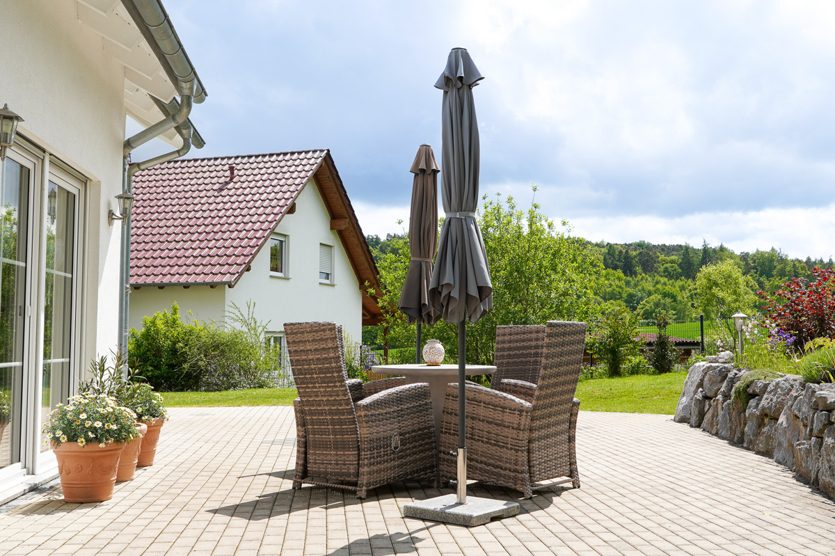Außenanlage große Terrasse