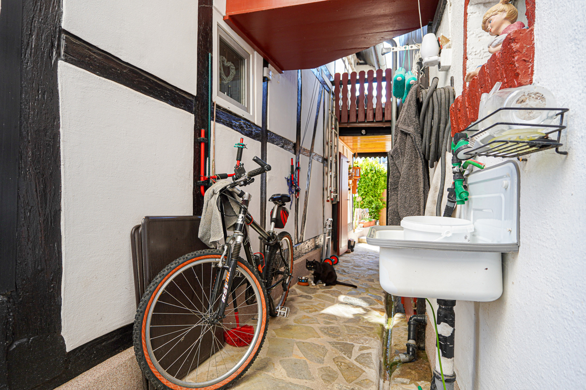 Ganz zum Garten und zur Terrasse