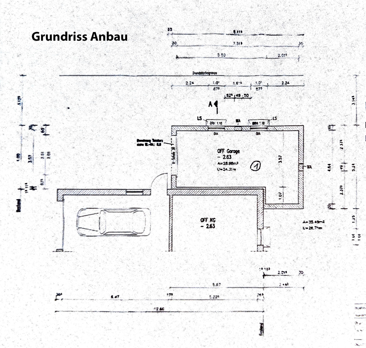 Grundriss Anbau
