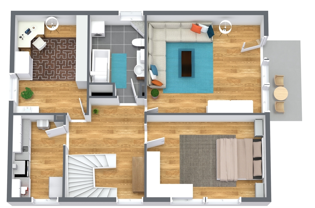 1.OG - 3D Floor Plan