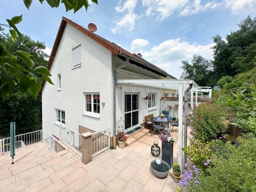 Freisitz Hausrückseite