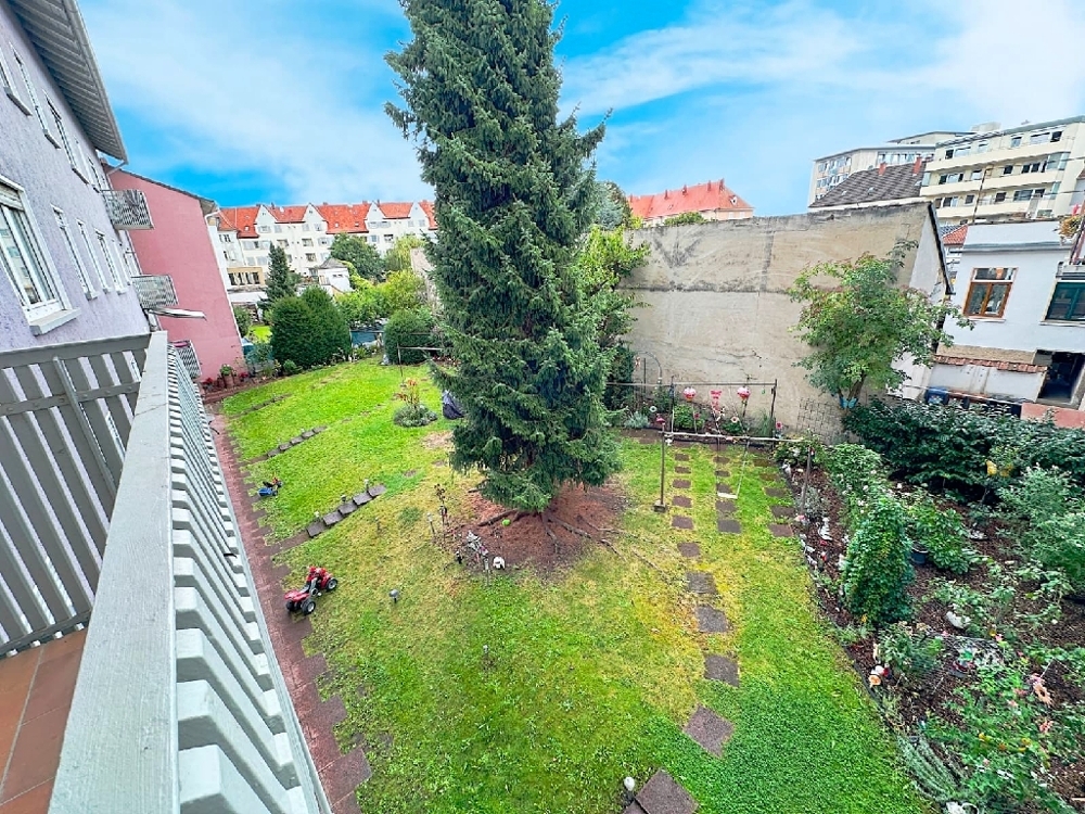 Blick Gemeinschaftsgarten