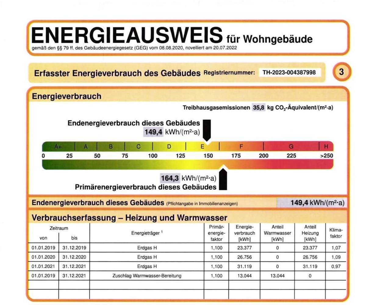 Energieausweis-Skala