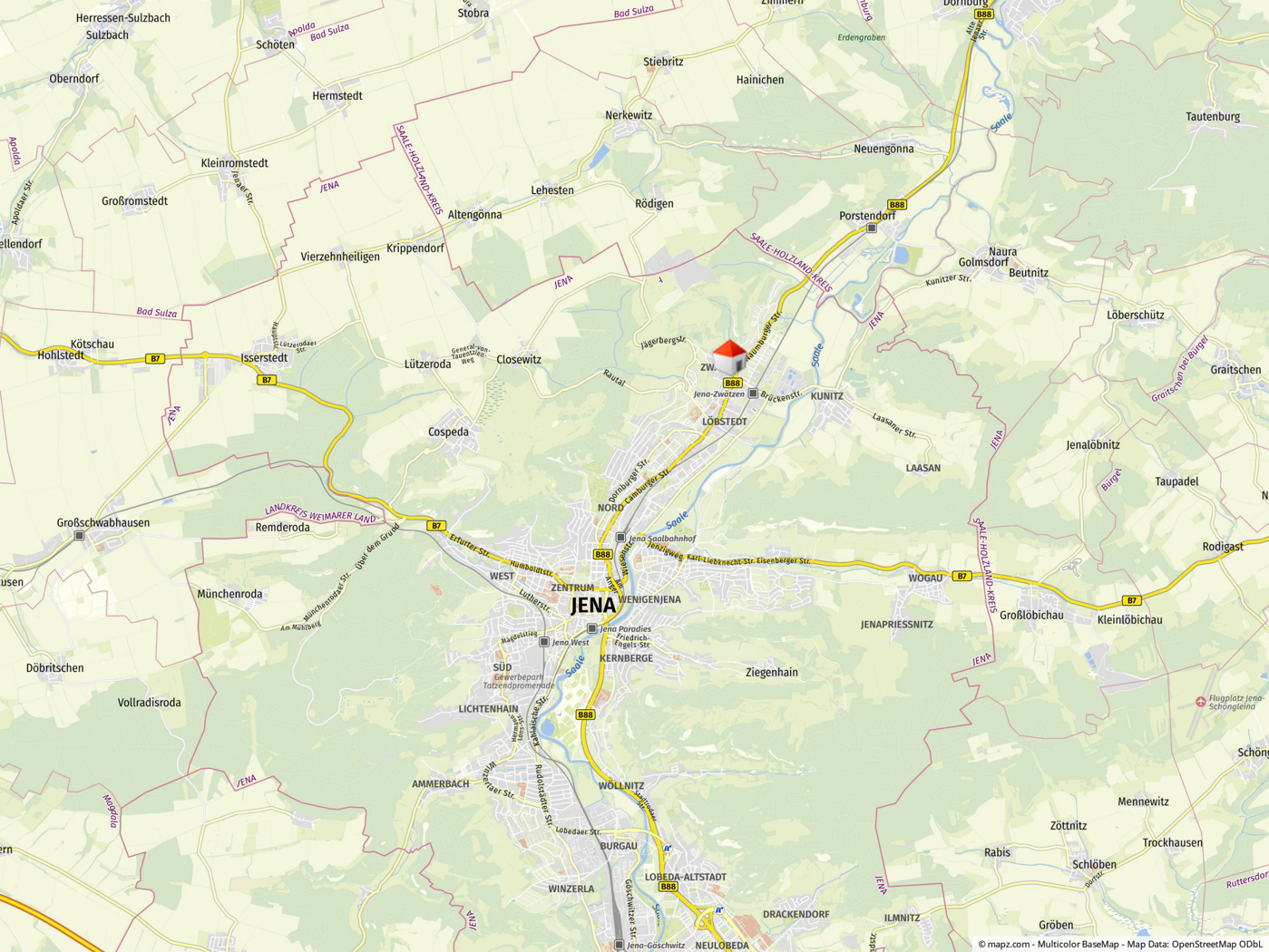 Kartenausschnitt