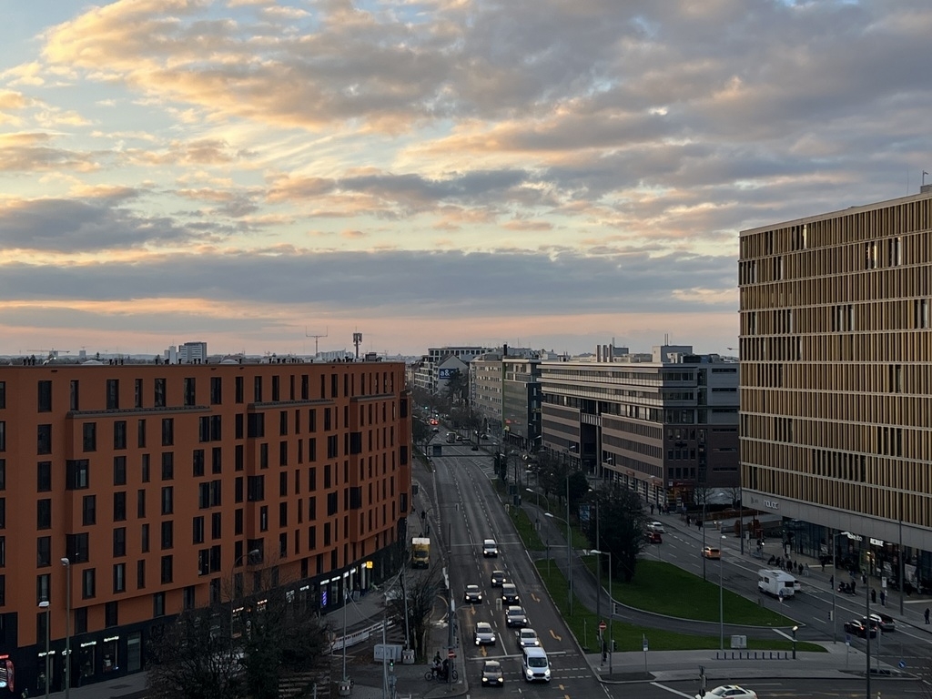 Blick vom Balkon