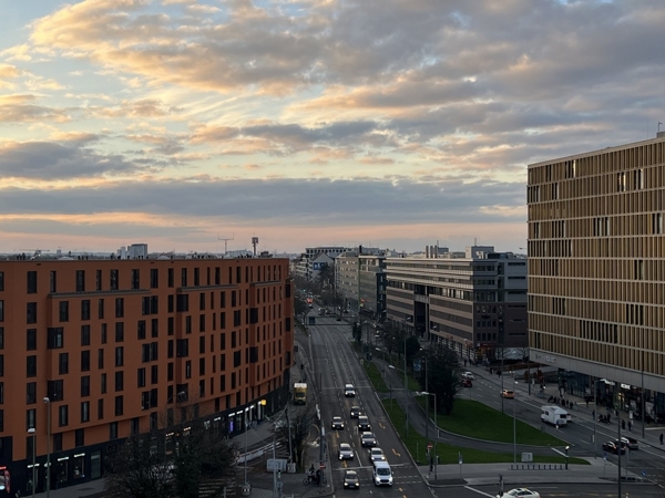 Blick vom Balkon