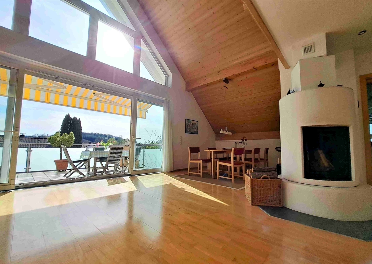Esszimmer mit Kamin