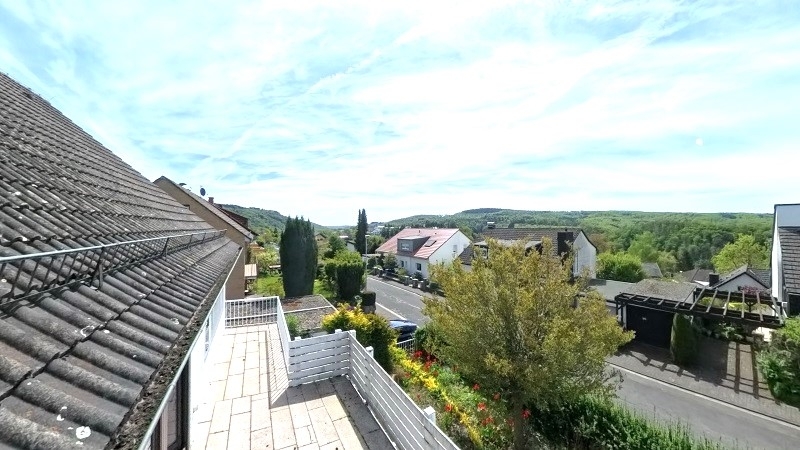 Blick vom Balkon