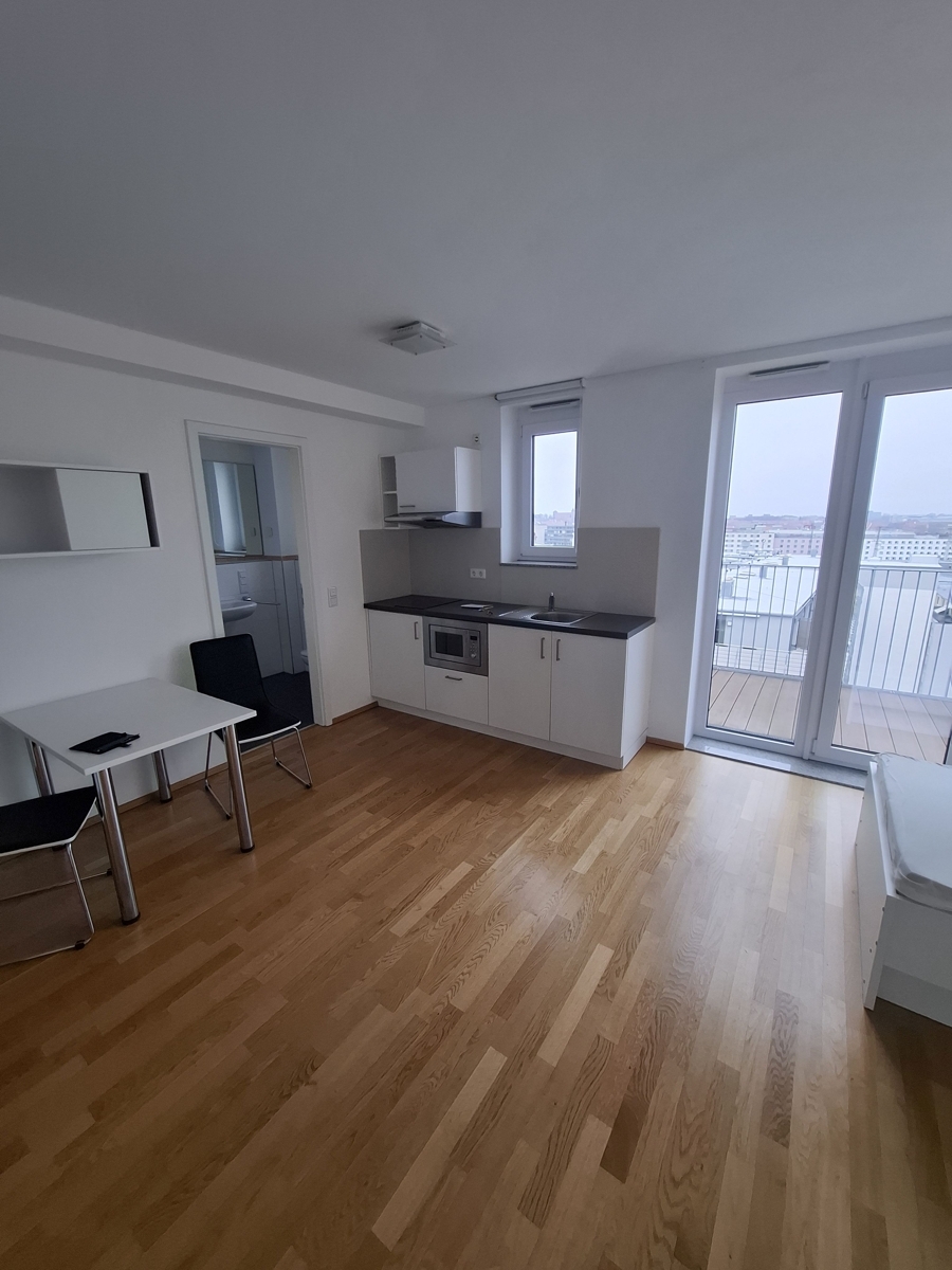 Apartment Nürnberg Wohnraum mit Küche