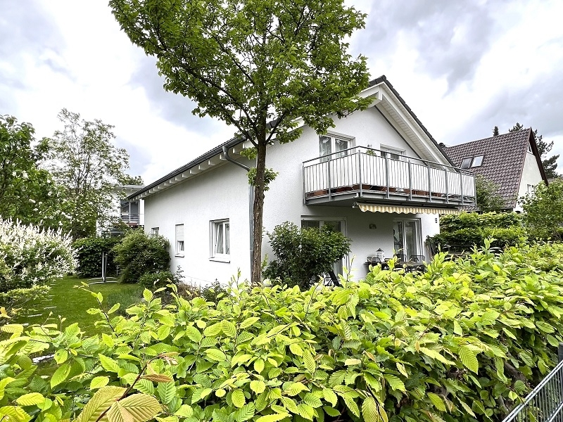 Blick auf Haus