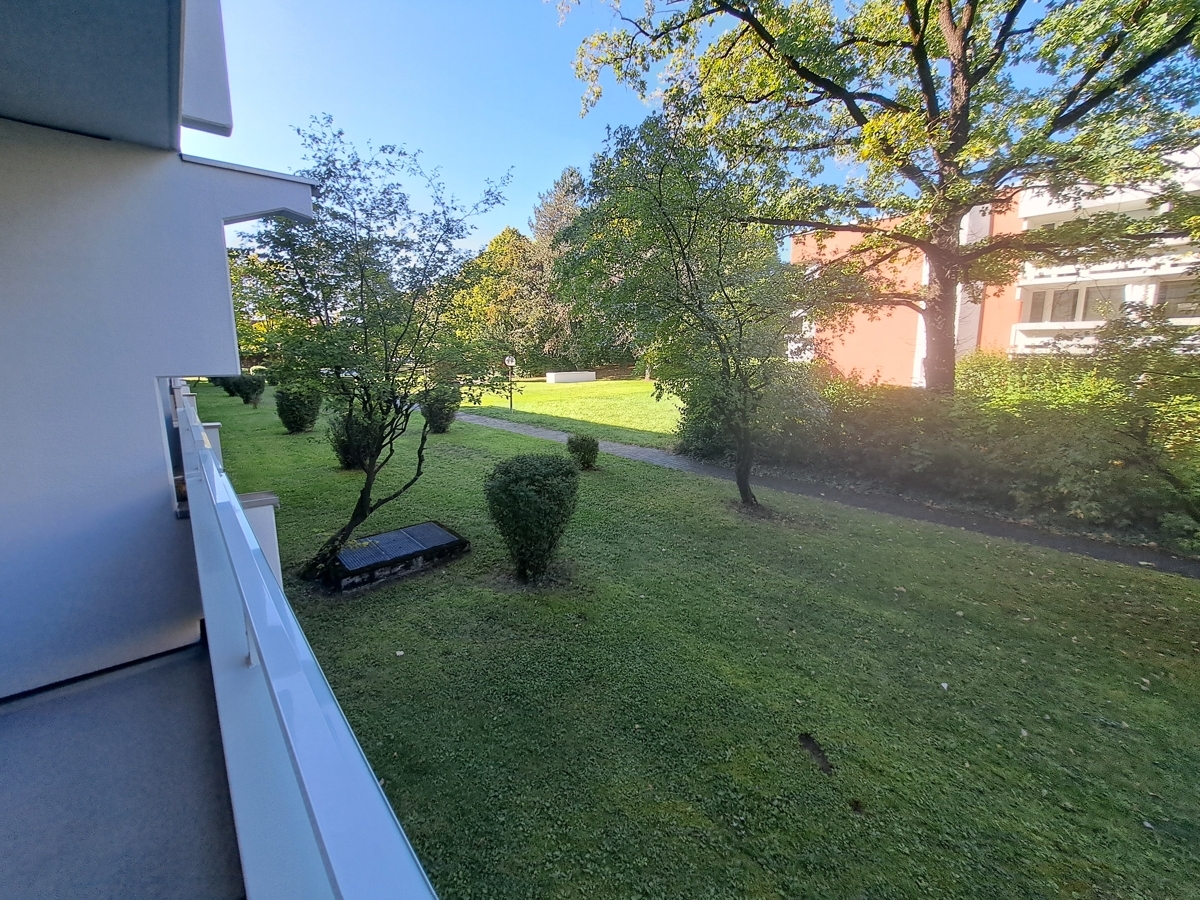 Blick vom Balkon