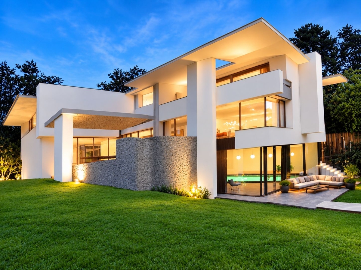 Moderne Villa, Ki bearbeitet