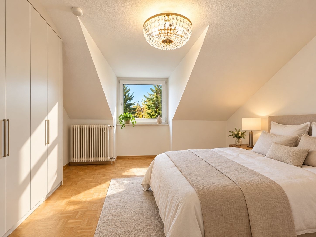Schlafzimmer ( mit Ki bearbeitet ) 