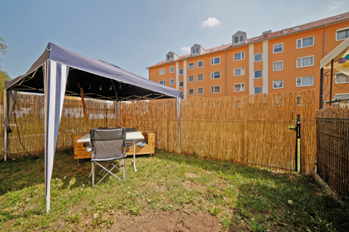 Sonniges Gartenabteil