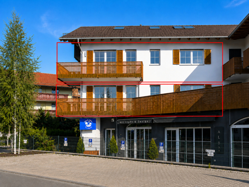 Außenansicht Maisonette Wohnung