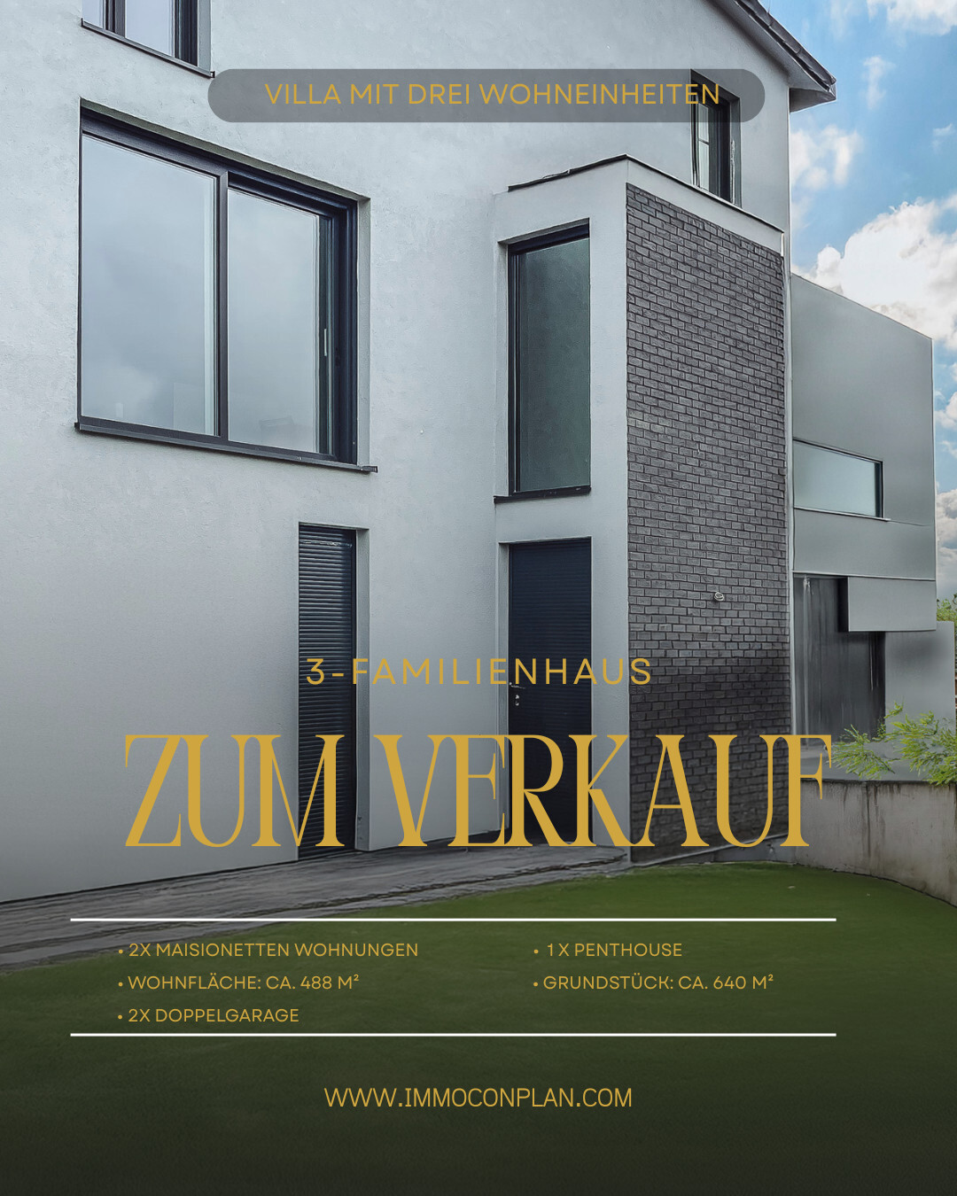 Black and White Minimalist Luxury Villa Listing Instagram Post (3)