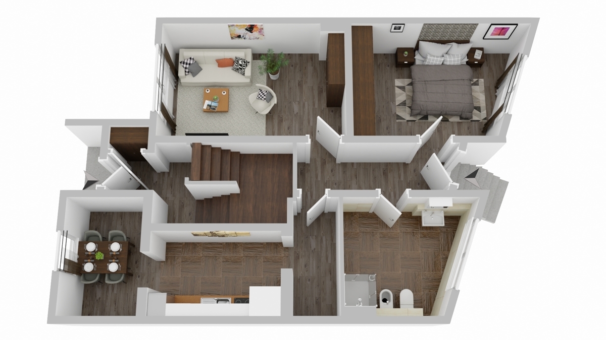 Grundrissskizze EG Whg 2