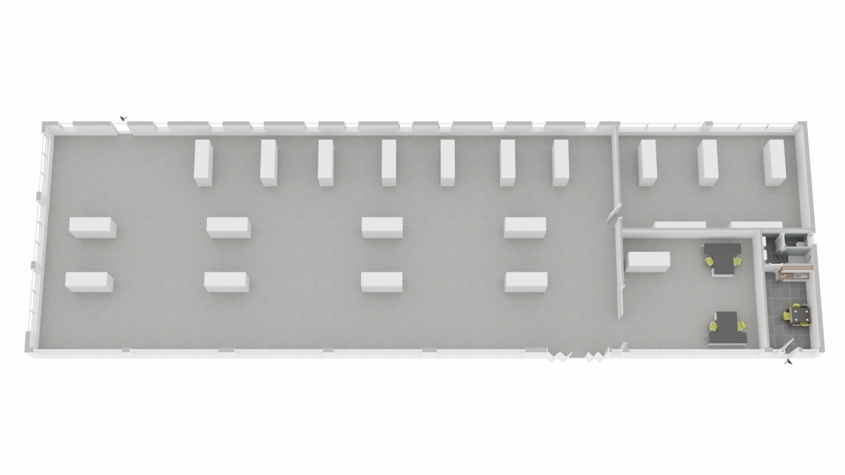 Grundrissskizze Halle