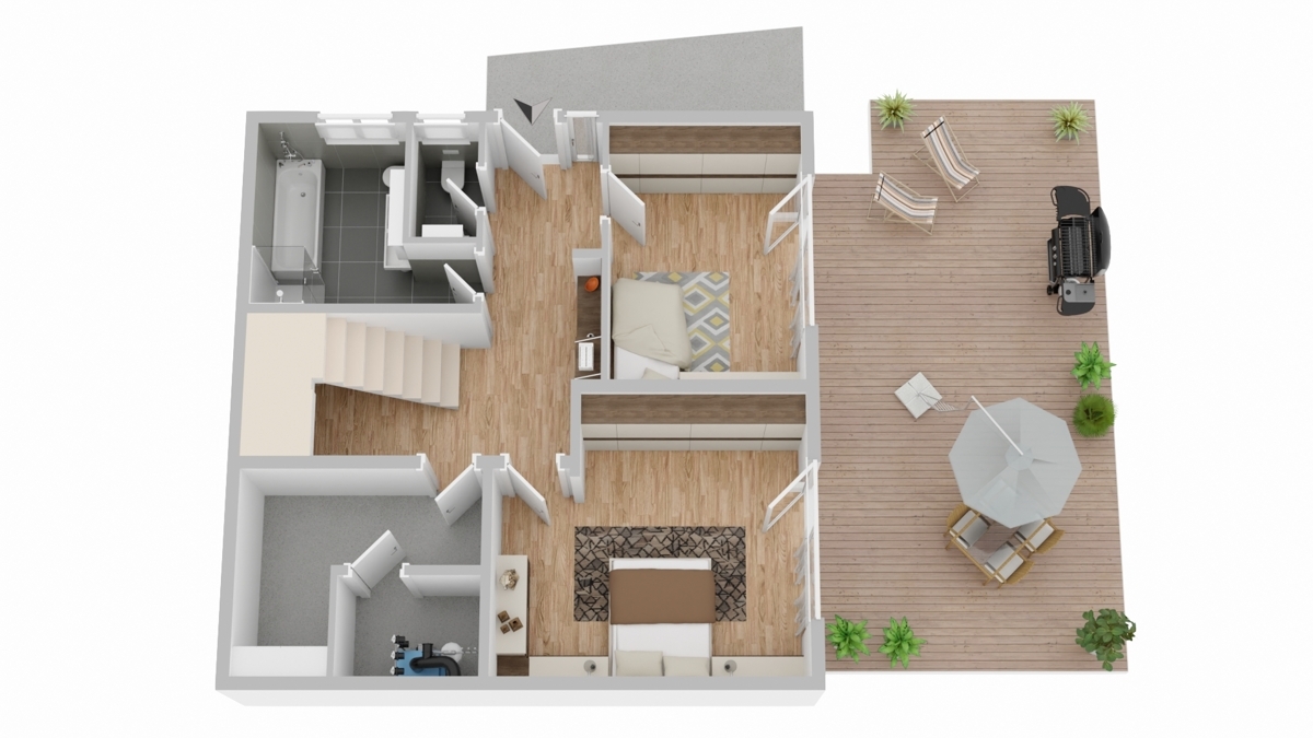 Grundrissskizze Ebene 2