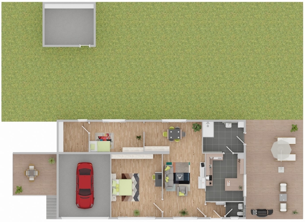 Grundriss_Skizze Bungalow