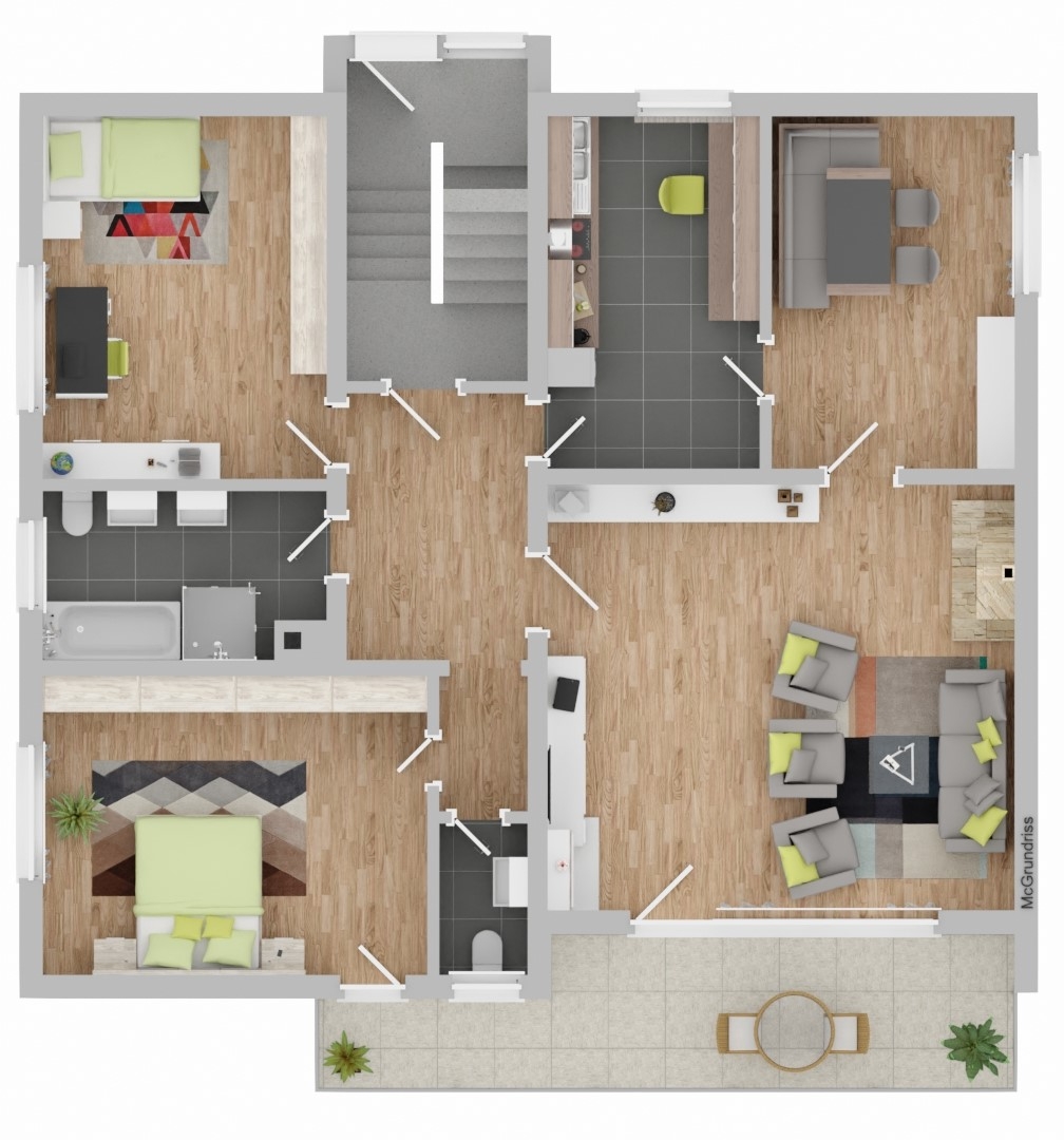 Grundriss_Skizze EG MFH