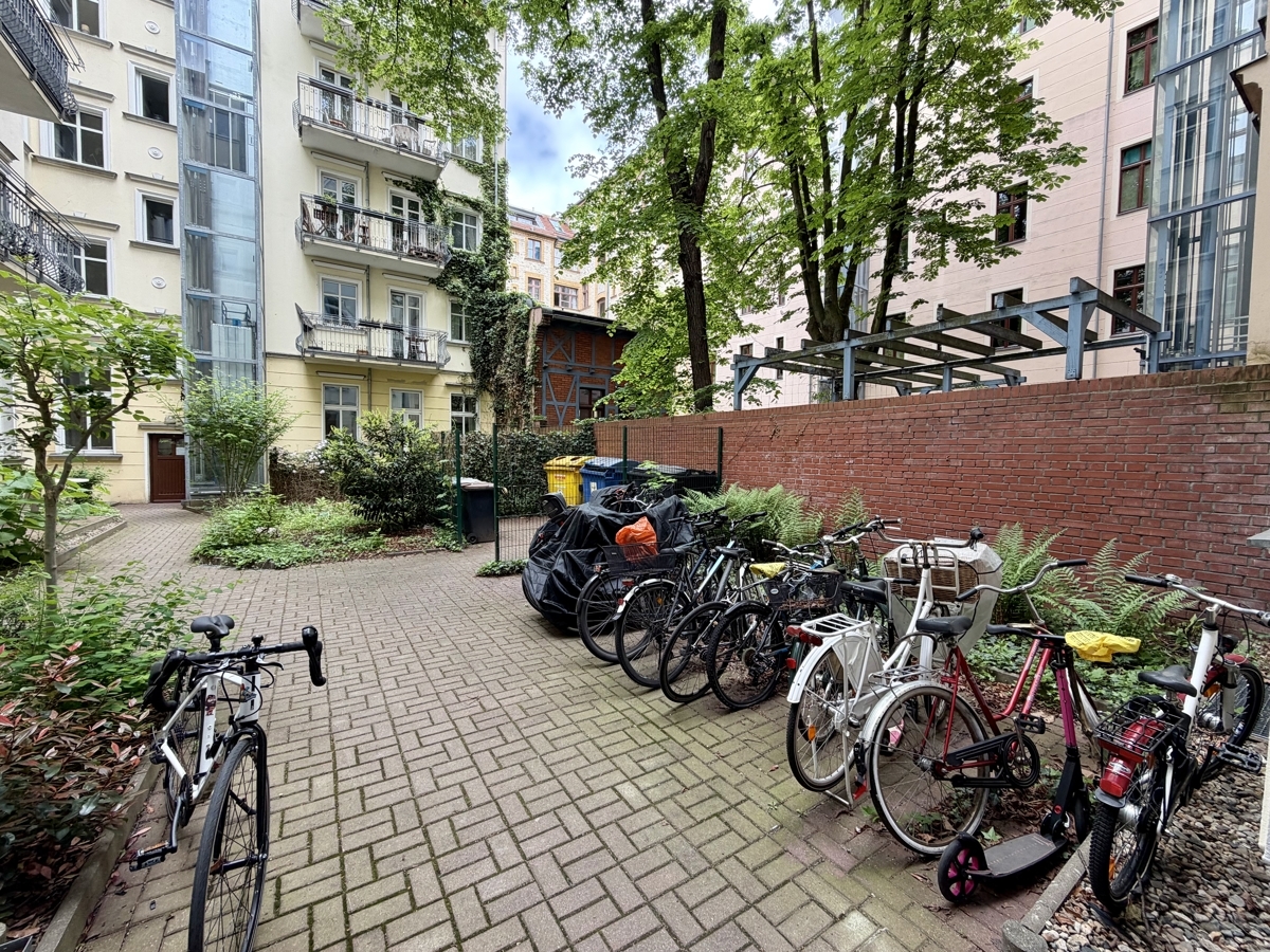 Fahrradabstellplatz im Innenhof