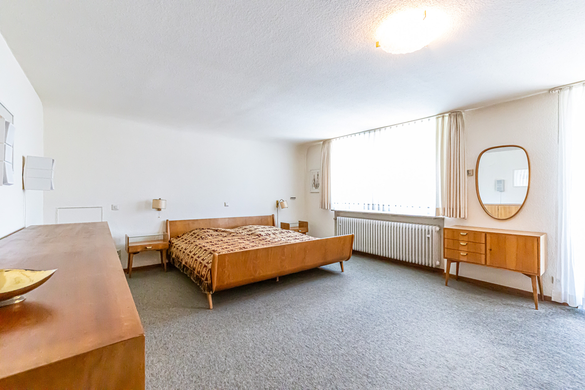 Zimmer 1 mit Zugang zur Dachterrasse