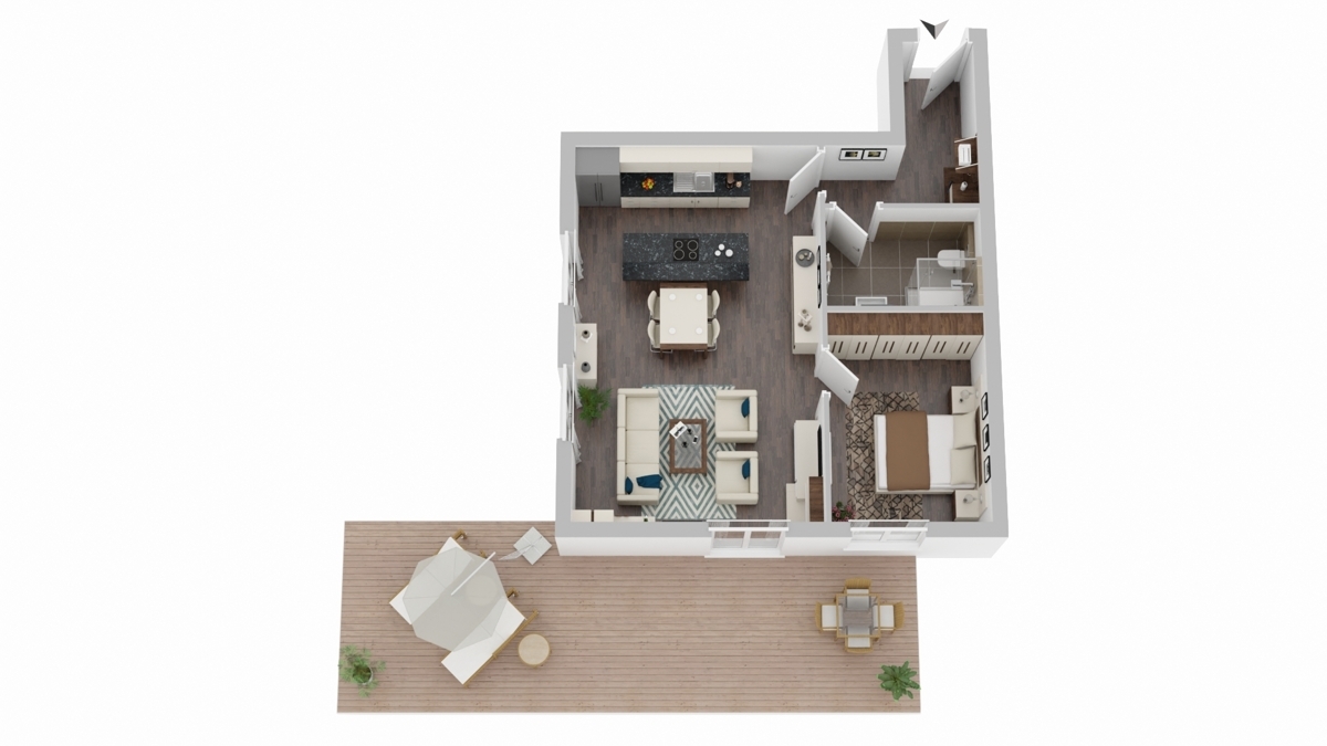 Grundrissskizze Wohnung 2