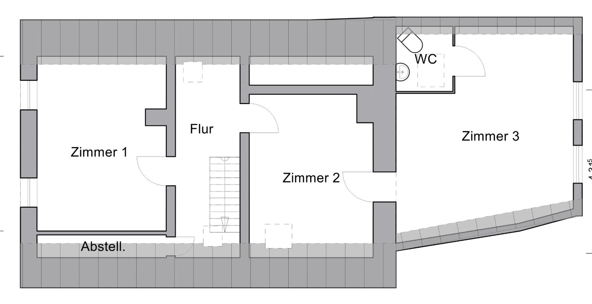 Grundrissskizze DG
