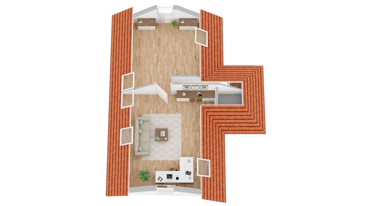 Grundrissskizze Studio