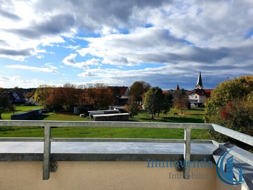 Die tolle Sicht vom Balkon