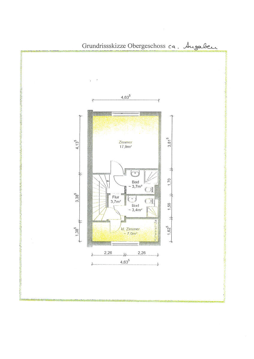Grundriss Obergeschoss