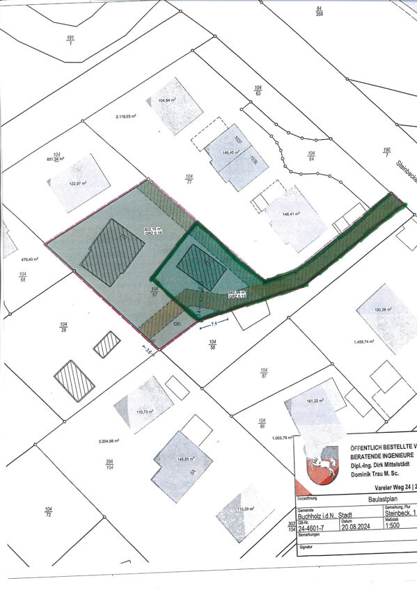 Lageplan kleines Haus