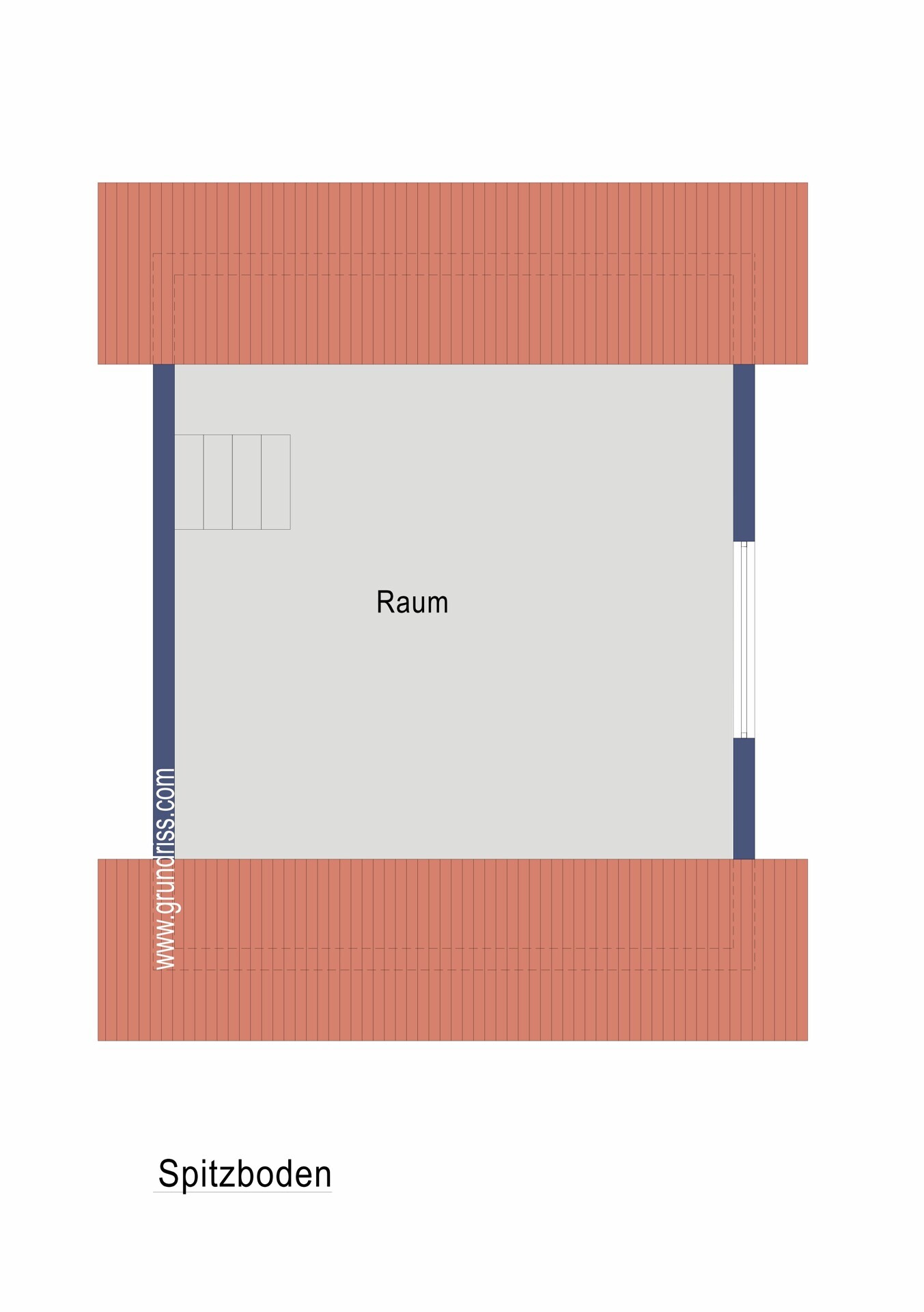 Grundriss Spitzboden