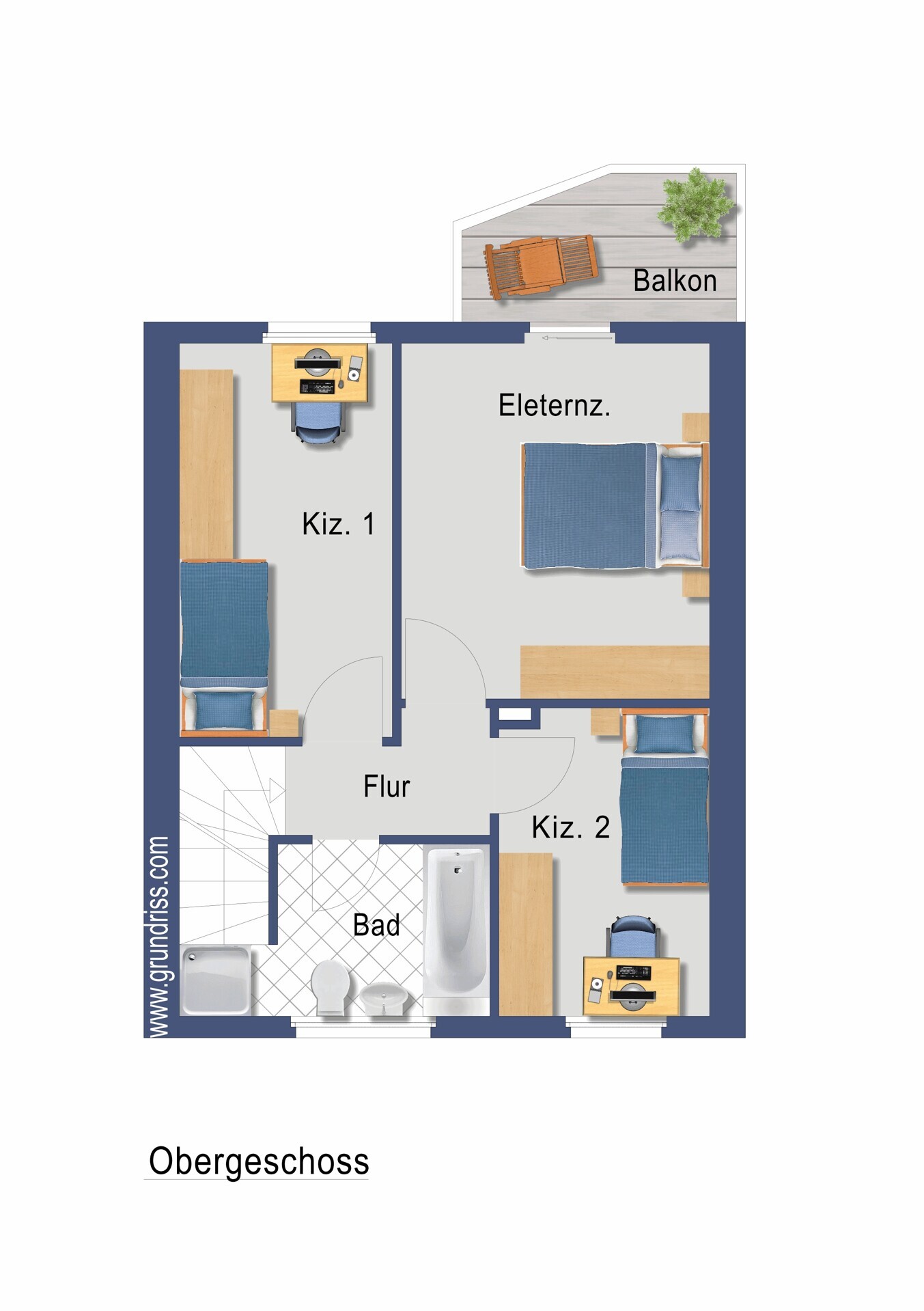 Grundriss Obergeschoss