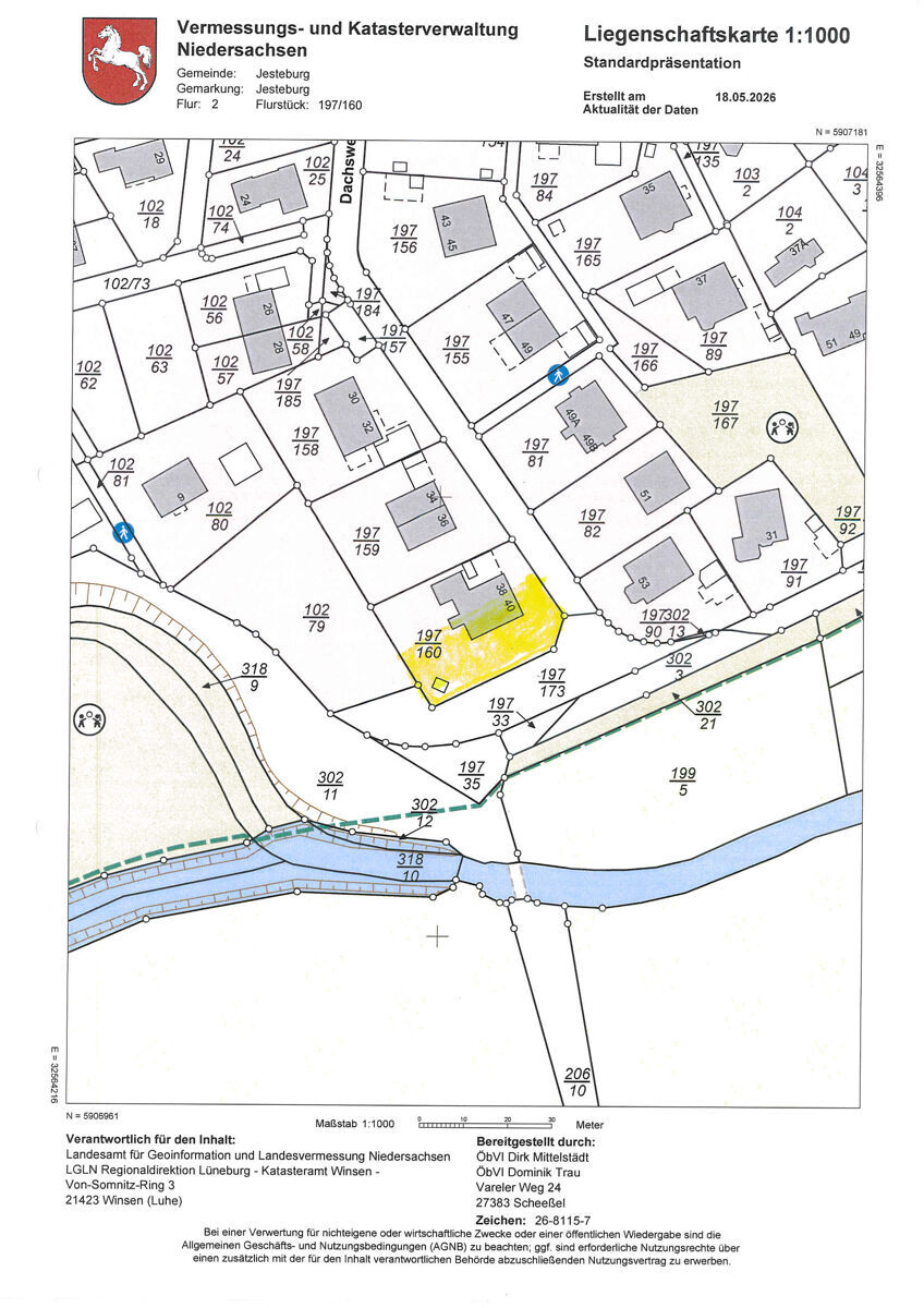 Lageplan gelb markiert