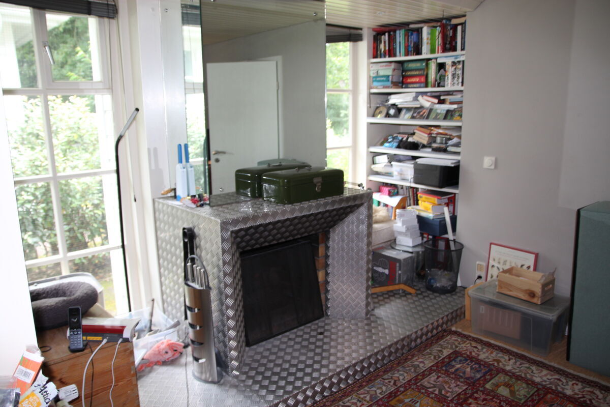 Wohnzimmer mit Kamin