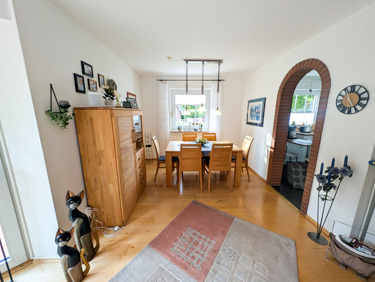 Essbereich im Wohnzimmer