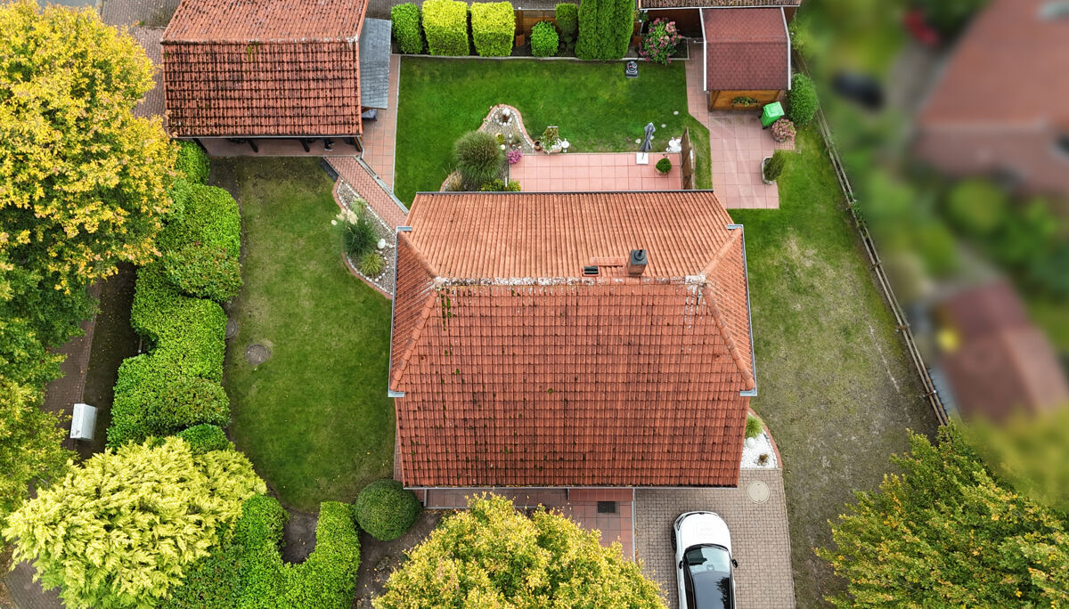 Draufsicht des Grundstücks