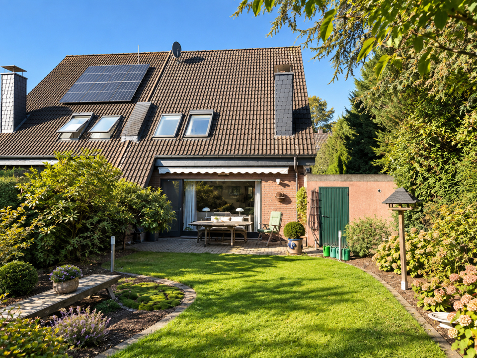 Familienleben im Grünen – Zuhause mit Garten und Dachstudio in Krefeld-Forstwald