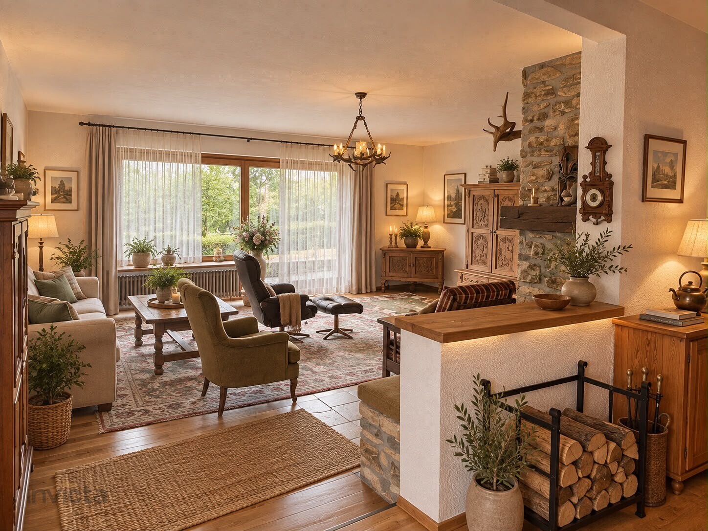 KI-genriertes Bild Wohnzimmer