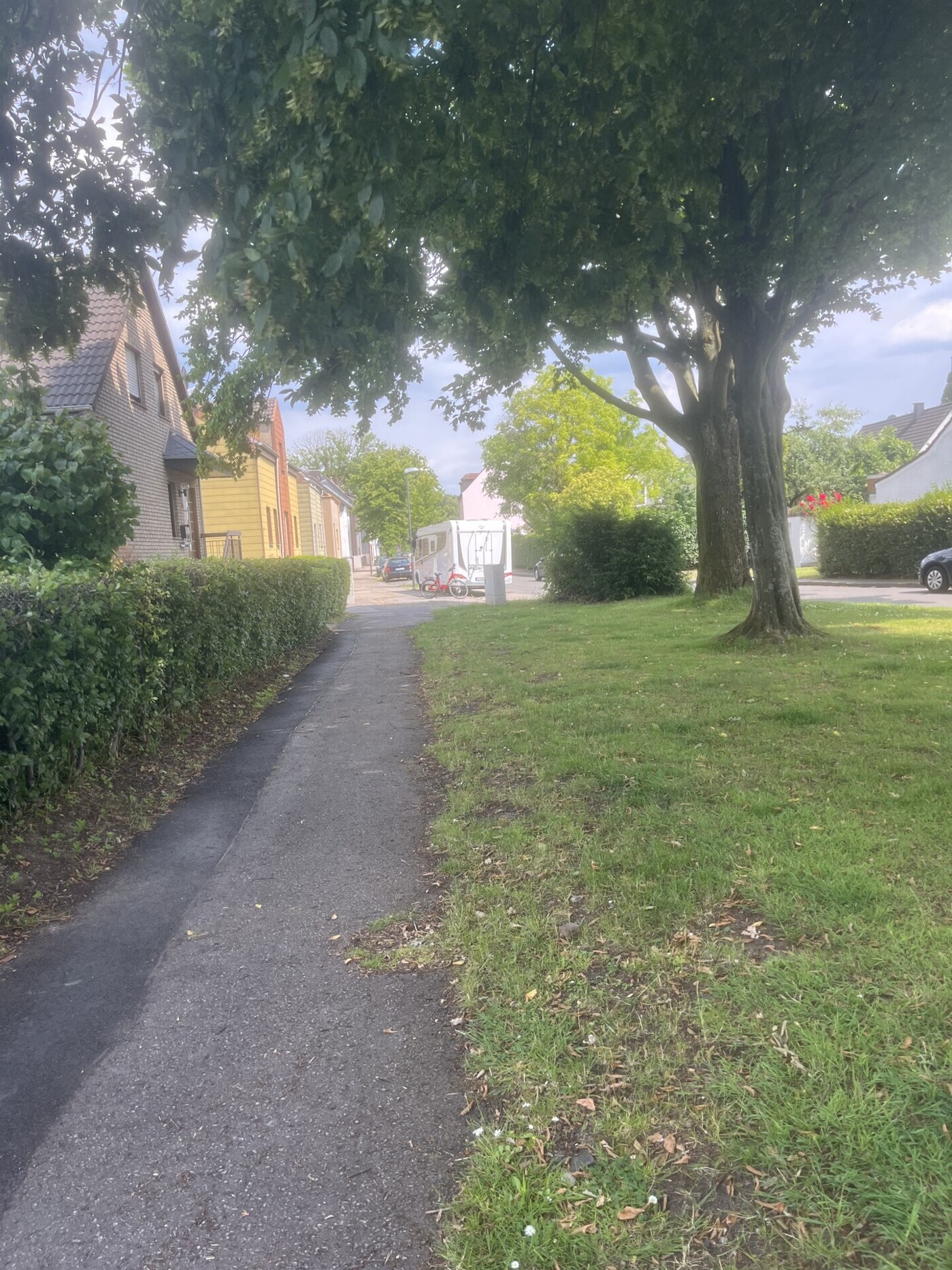 Ansicht Weg zum Haus