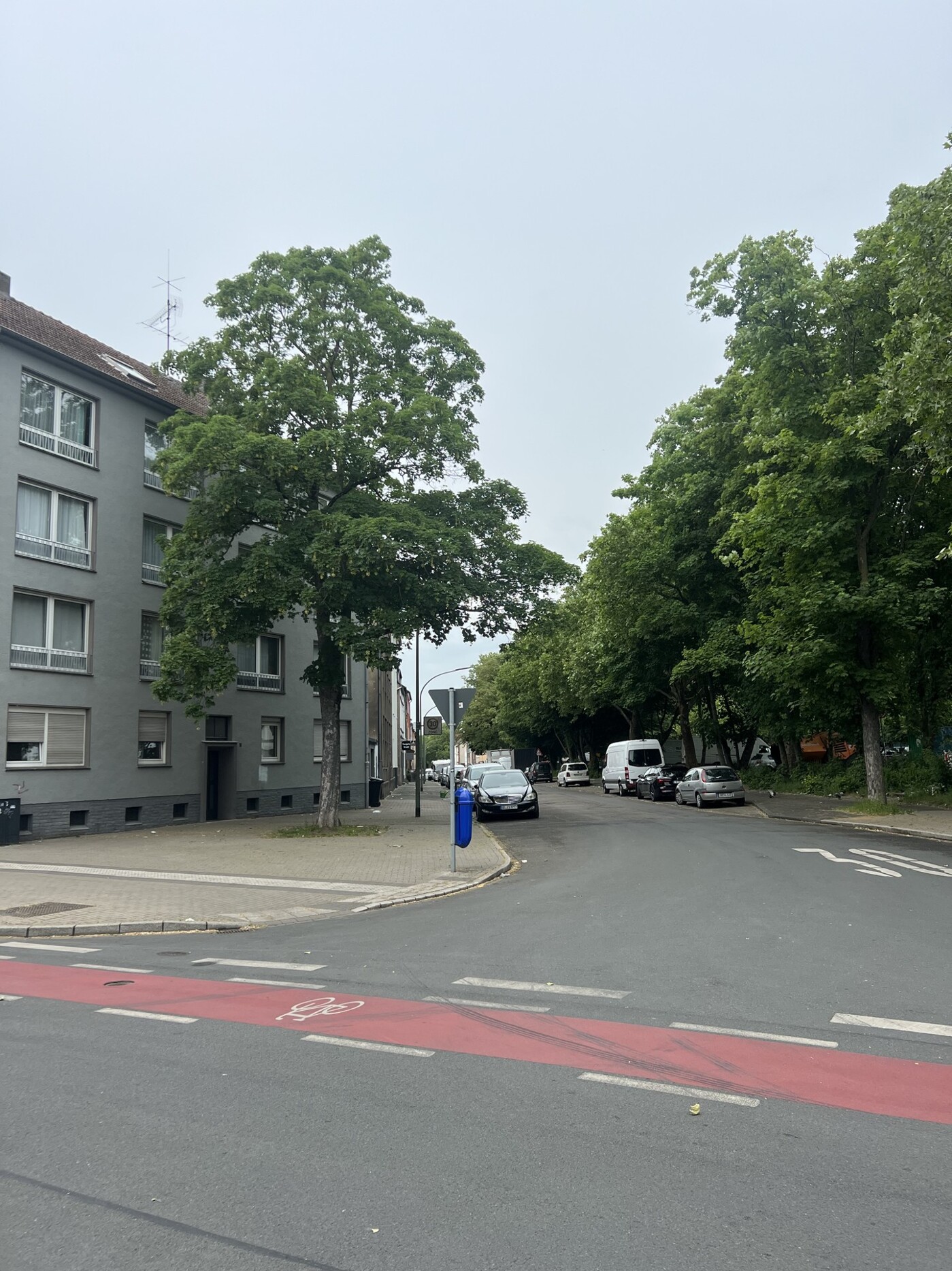Blick in die Seitenstrasse