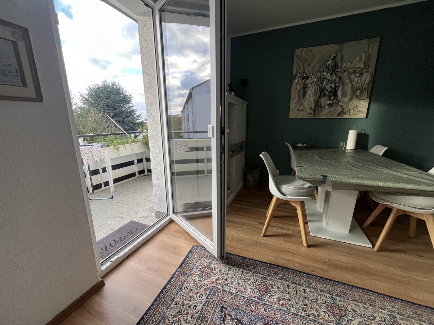 Blick auf den Balkon